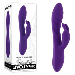 Evolved WAVY RABBIT Vibrator - Purple - Shhh...