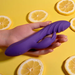 Evolved WAVY RABBIT Vibrator - Purple - Shhh...