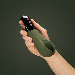 Fun Factory MANTA moss -black - Moss 18 cm USB Rechargeable Mens & Couples Vibrator