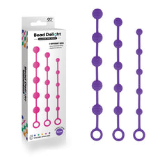 Bead Delight Silicone Anal Beads - - Anal Beads - Set of 3 Sizes