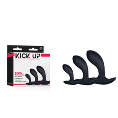 Kick Up Anal Trainer Butt Plugs - Set of 3 Sizes