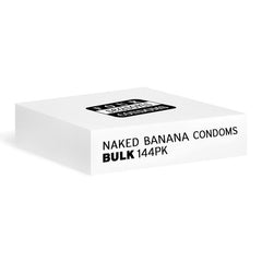Four Seasons Naked Banana Flavoured Condoms - Bulk Box of 144