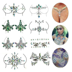 Face and Neck temporary JEWELLERY stick-ons for women - Shhh...