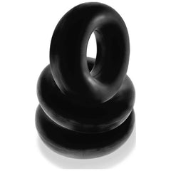 Fat Willy 3 Pc Jumbo Cockrings Black - Shhh...