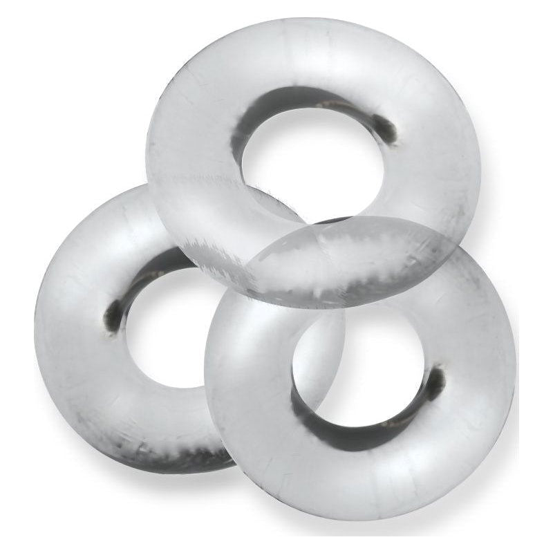 Fat Willy 3 Pc Jumbo Cockrings Clear - Shhh...