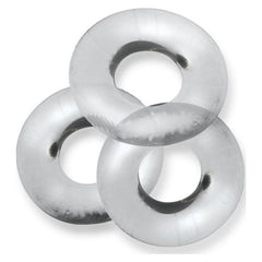 Fat Willy 3 Pc Jumbo Cockrings Clear - Shhh...