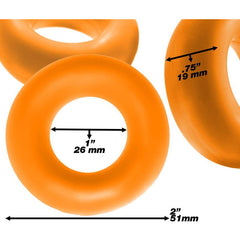 Fat Willy 3 Pc Jumbo Cockrings Orange - Shhh...
