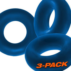Fat Willy 3 Pc Jumbo Cockrings Space Blue - Shhh...
