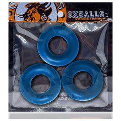 Fat Willy 3 Pc Jumbo Cockrings Space Blue - Shhh...