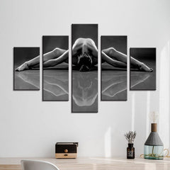 Female anatomy. Studio photography printed on canvas - Shhh...