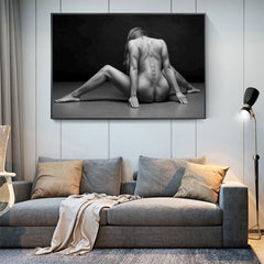 Female form 1 of 3. Studio photography work reprinted onto quality canvas. - Shhh...