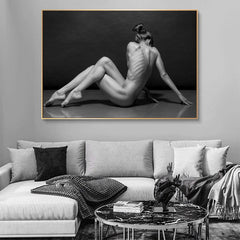 Female form 2 of 3. Studio photography work reprinted onto quality canvas. - Shhh...