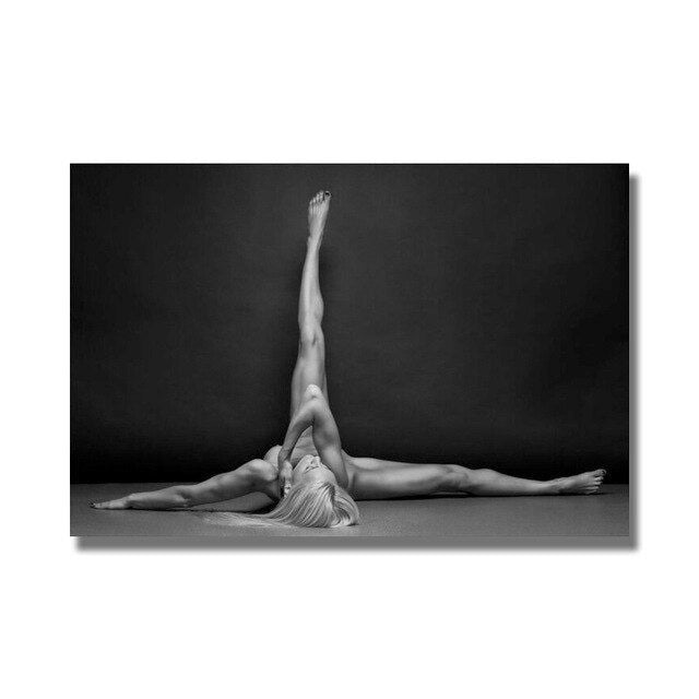 Female form 3 of 3. Studio photography work reprinted onto quality canvas. - Shhh...