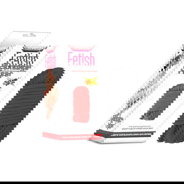 Fetish Bondage & Shibari Rope - 10m Black - Shhh...