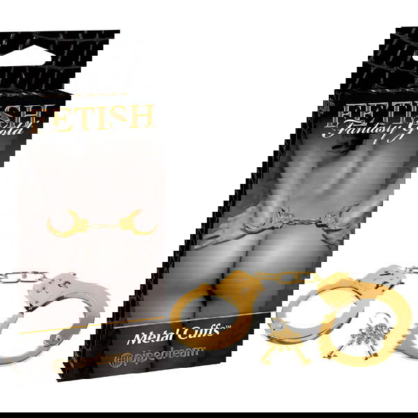 Fetish Fantasy Gold Metal Cuffs - Gold Restraints - Shhh...