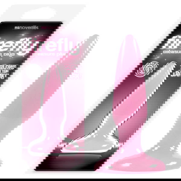 Firefly Pleasure Plug - Glow-in-the-Dark 8.1 cm (3.2'') Mini Butt Plug - Shhh...