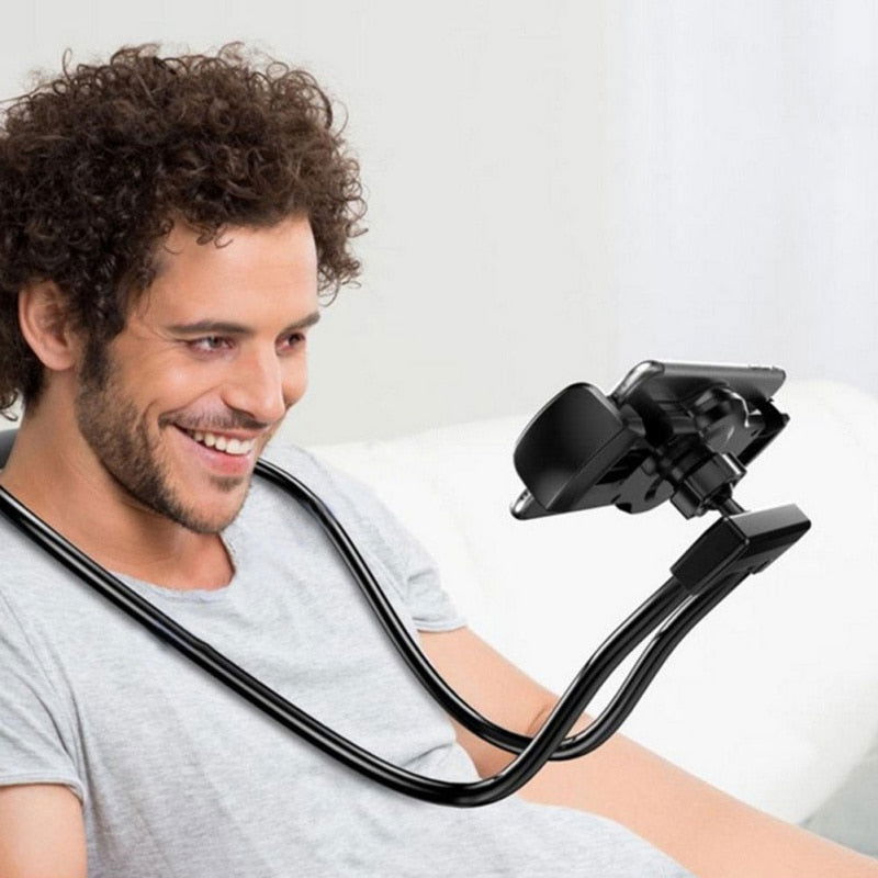 Flexible phone holder desktop or body mount. - Shhh...