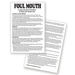 Foul Mouth card game - Shhh...