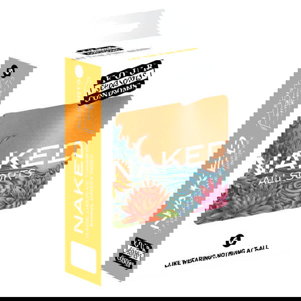 Four Seasons Naked Allsorts - Ultra Thin Lubed Condoms in 6 Styles - 6 Pack - Shhh...