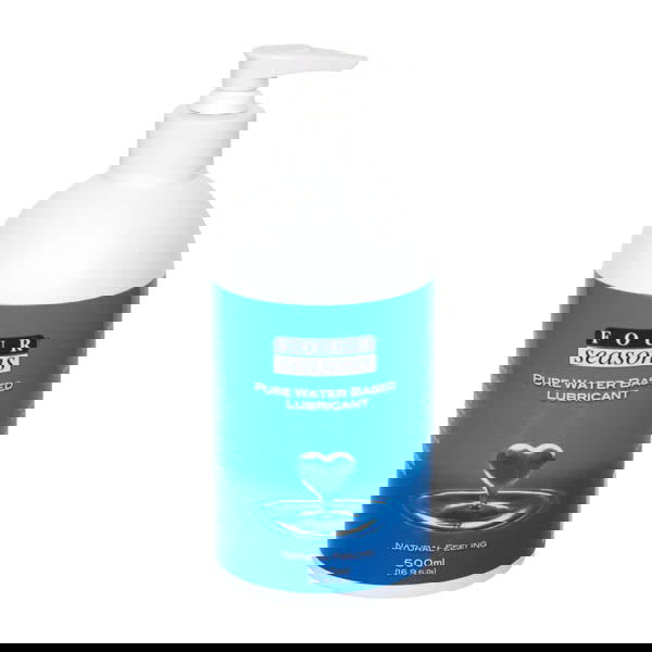 Four Seasons Personal Lubricant - Water Based Personal Lubricant - 500 ml Pump Pack Bottle - Shhh...