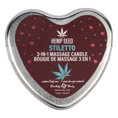 EB Hemp Seed 3 in 1 Massage Heart Candle - Stiletto 113 g