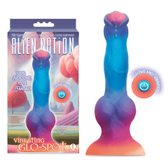 Alien Nation Dog Like Fantasy Dildo 21.6 cm Vibrating Glow in the Dark