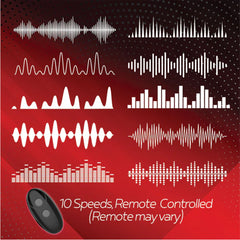 Red Dot Rings V1 - Vibrating Couples Cock Ring with Remote