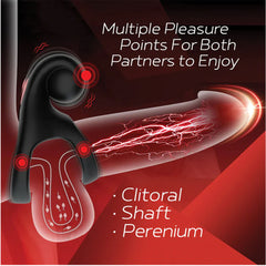 Red Dot Rings V2 - Vibrating Cock & Ball Ring with Remote