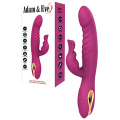 Adam & Eve ROSE GOLD G-SPOT RABBIT - 22.5 cm USB Rechargeable Rabbit Vibrator with Flicking Tip
