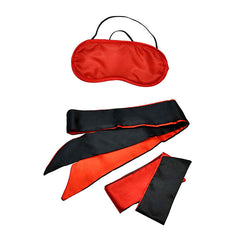 Adam & Eve SENSUAL SCARLET NIGHTS - Black/ Couples Bondage Kit - Set of 10 Pieces