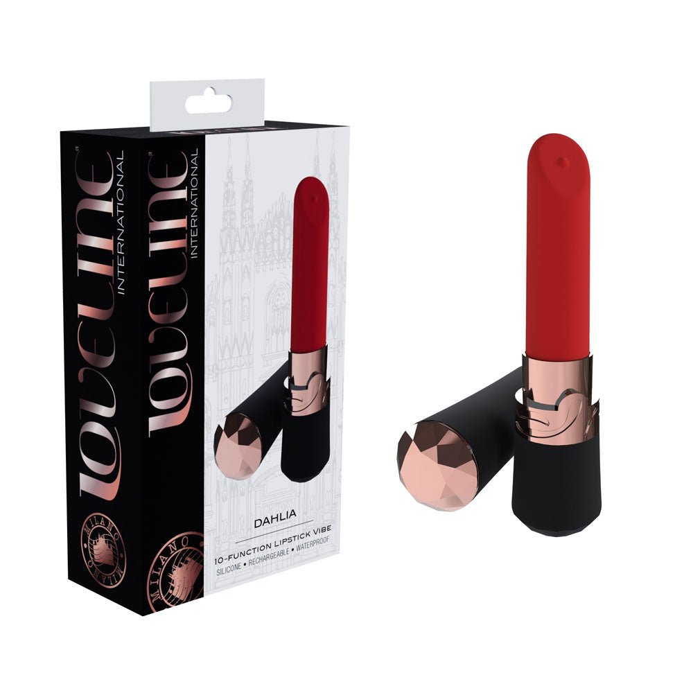LOVELINE Dahlia 12.5 cm USB Rechargeable Secret Lipstick Vibrator
