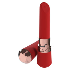 LOVELINE Dahlia 12.5 cm USB Rechargeable Lipstick Vibe - Red