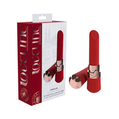 LOVELINE Dahlia 12.5 cm USB Rechargeable Lipstick Vibe - Red