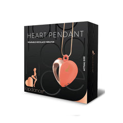 LAPDANCE Heart Pendant Wearable Necklace Vibrator USB Rechargeable - Rose Gold