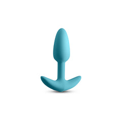 Techno Trance 10.9 cm USB-R Vibrating Butt Plug with App Control - Blue