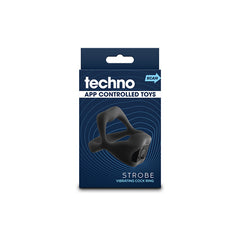 Techno Strobe - USB Rechargeable Vibrating Cock Ring with App Control