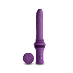 INYA Super Stroker 7 inch Thrusting Vibrator with Remote - Purple
