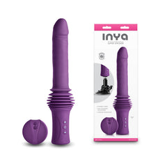 INYA Super Stroker 7 inch Thrusting Vibrator with Remote - Purple