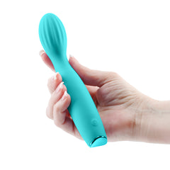Revel Pixie 17.3 cm USB Rechargeable G Spot Vibrator - Teal