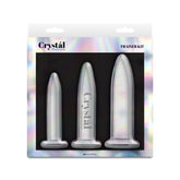 Crystal - 3pc Trainer Kit -  -  Glass Anal Plugs - Set of 3 Sizes