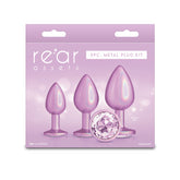Rear Assets Trainer Kit - Iridescent  - Iridescent  Metallic Butt Plugs - Set of 3 Sizes