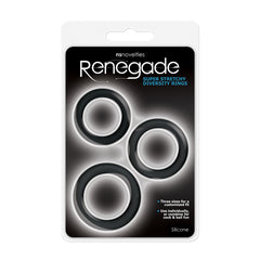 Renegade Diversity Rings 3 Pack Black