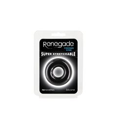 Renegade Fireman Ring - Medium - Black - Black Medium Cock Ring