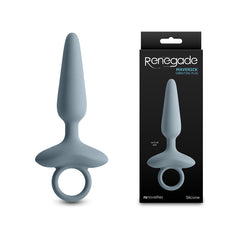 Renegade Maverick - Grey - Grey 15 cm USB Rechargeable Vibrating Butt Plug