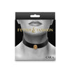 Fetish & Fashion Cara Collar - Black with Rose Gold Buckle