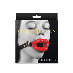 Fetish & Fashion Kourtney - Lips Open Mouth Restraint Red