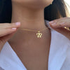 Twin Venus Symbol Pendant with Necklace