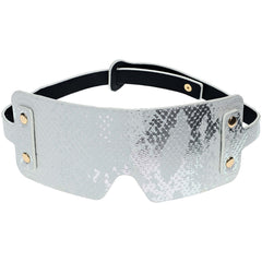 OUCH! Florence Collection Leather Blindfold - Wgite