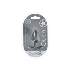 OUCH! Gun Metal Grey 7.9 cm Medium Butt Plug