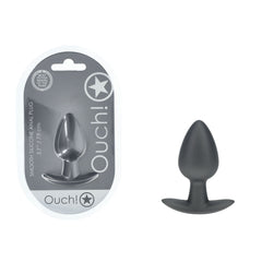 OUCH! Gun Metal Grey 7.9 cm Medium Butt Plug